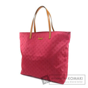 Gucci GG Monogram tote bag tan leather Red
